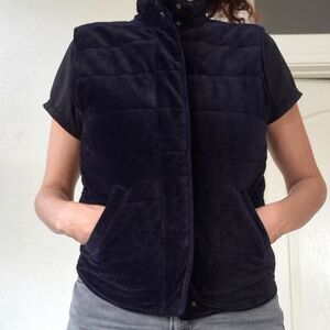 Vtg. Jones New York Sport, Cotton, Quilted Velet Vest